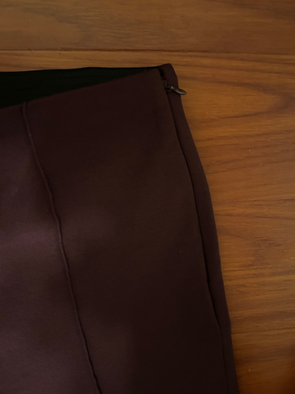 Ann Taylor Maroon High-Rise Tailored Trousers - Picture 3 of 5